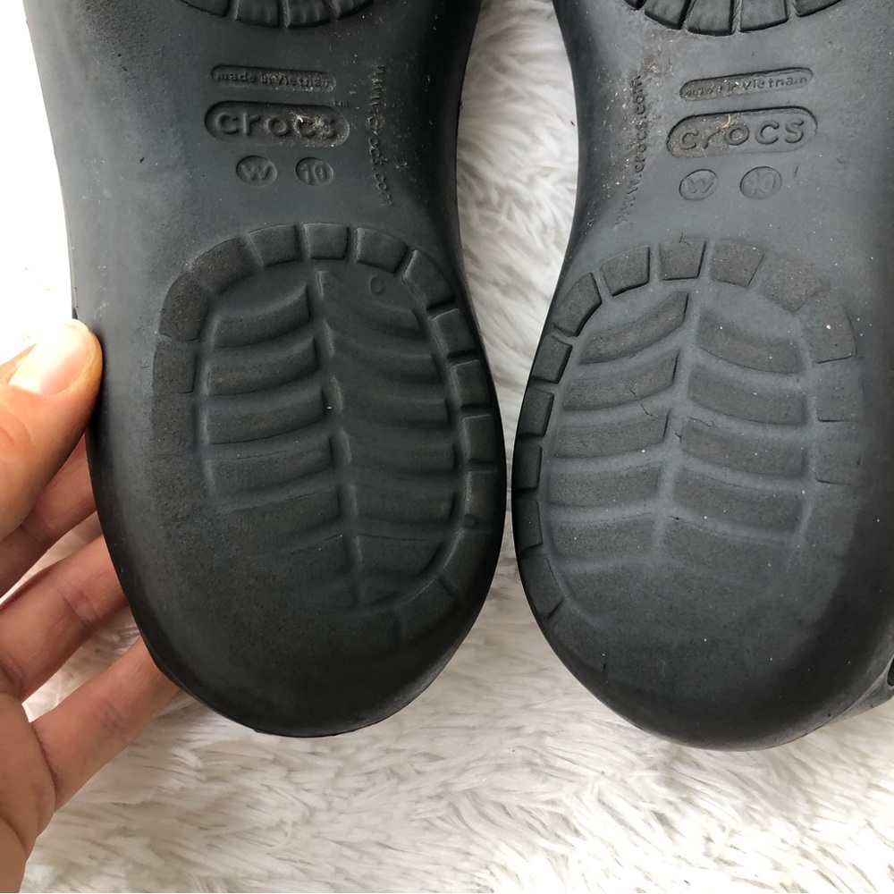 CROCS • Womens Comfort Shoe Kadee Slip On Ballet Flat in Black/ Size 10 - Picture 11 of 14